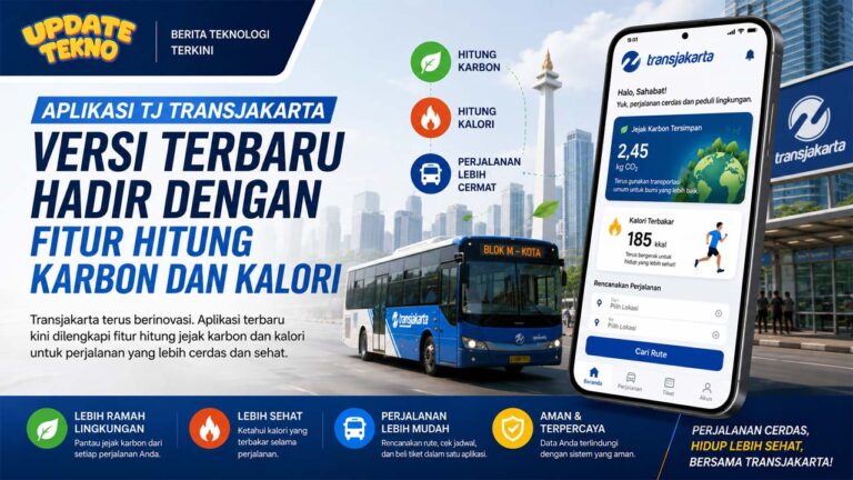Aplikasi TJ Transjakarta Versi Terbaru Hadir dengan Fitur Hitung Karbon dan Kalori