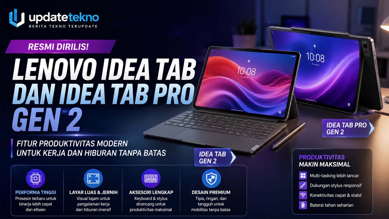 Lenovo Resmi Hadirkan Idea Tab dan Idea Tab Pro Gen 2 dengan Fitur Produktivitas Modern