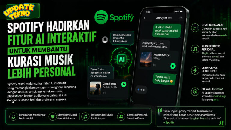Spotify Hadirkan Fitur AI Interaktif untuk Membantu Kurasi Musik Lebih Personal