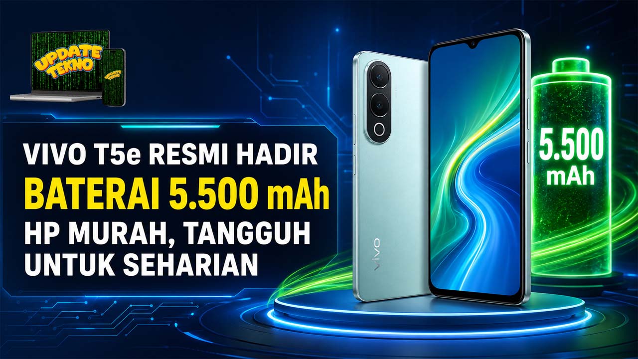 Vivo T5e Resmi Hadir dengan Baterai 5.500 mAh, Pilihan HP Murah yang Tangguh