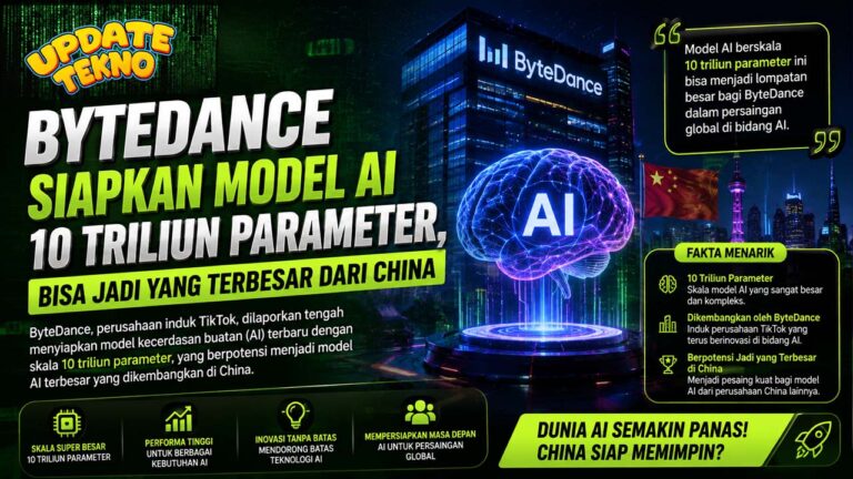 ByteDance Siapkan Model AI 10 Triliun Parameter, Bisa Jadi yang Terbesar dari China