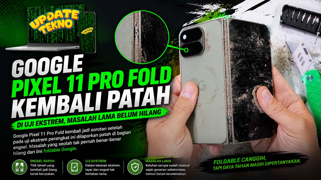 Google Pixel 11 Pro Fold Kembali Patah di Uji Ekstrem, Masalah Lama Belum Hilang