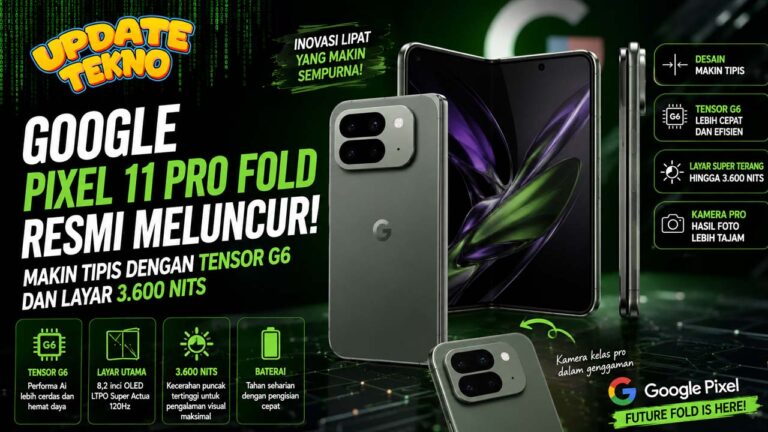 Google Pixel 11 Pro Fold Resmi Meluncur, Makin Tipis dengan Tensor G6 dan Layar 3.600 Nits