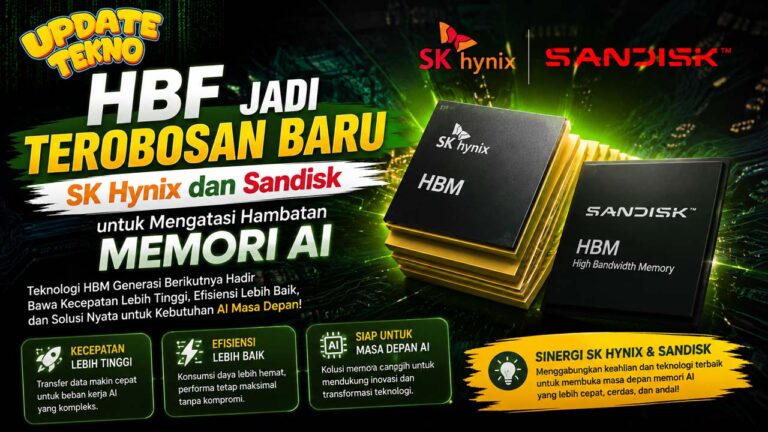 HBF Jadi Terobosan Baru SK Hynix dan Sandisk untuk Mengatasi Hambatan Memori AI