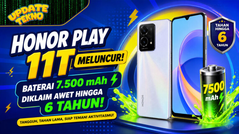 Honor Play 11T Meluncur dengan Baterai 7.500 mAh, Diklaim Awet hingga 6 Tahun