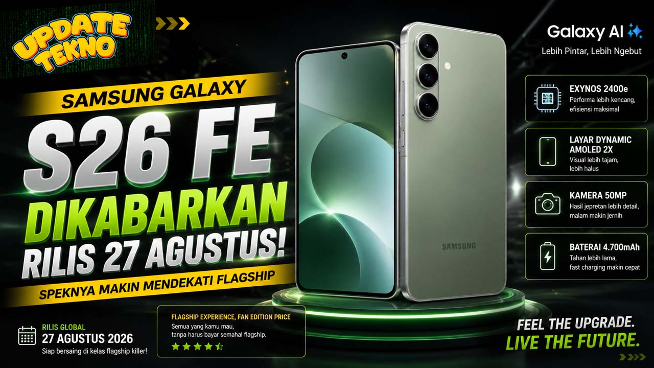 Samsung Galaxy S26 FE Dikabarkan Rilis 27 Agustus, Speknya Makin Mendekati Flagship