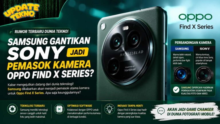 Samsung Gantikan Sony Jadi Pemasok Kamera Oppo Find X Series?