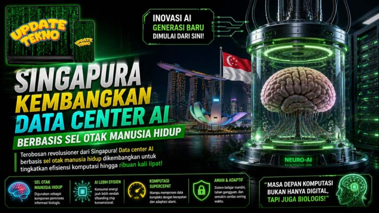 Singapura Kembangkan Data Center AI Berbasis Sel Otak Manusia Hidup