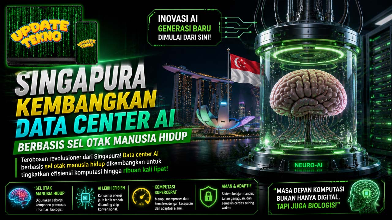 Singapura Kembangkan Data Center AI Berbasis Sel Otak Manusia Hidup