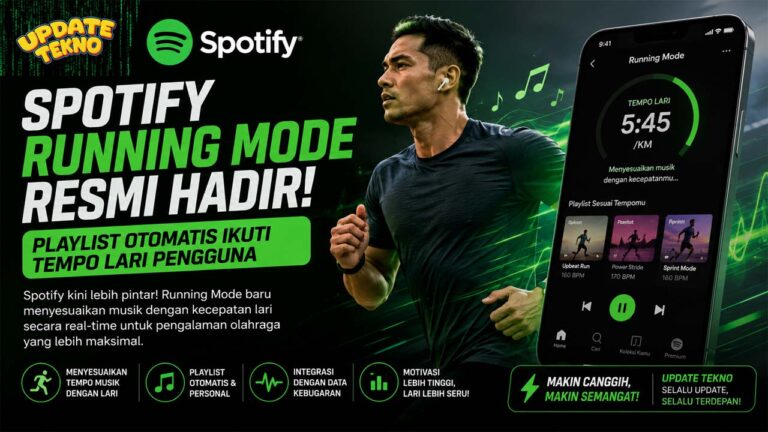 Spotify Running Mode Resmi Hadir, Playlist Otomatis Ikuti Tempo Lari Pengguna