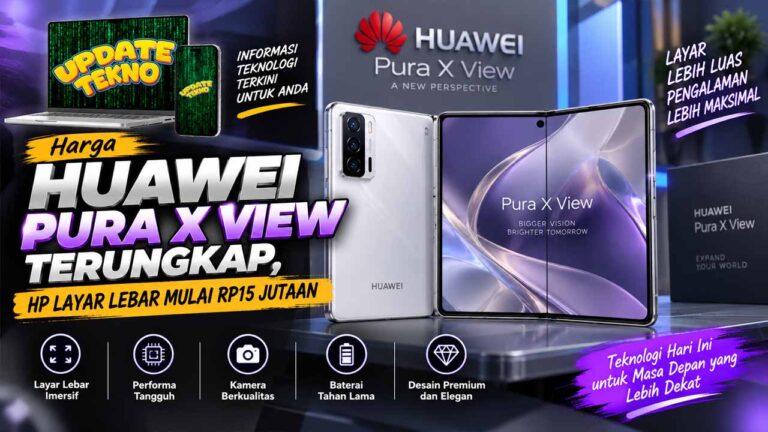 Harga Huawei Pura X View Terungkap, HP Layar Lebar Mulai Rp15 Jutaan