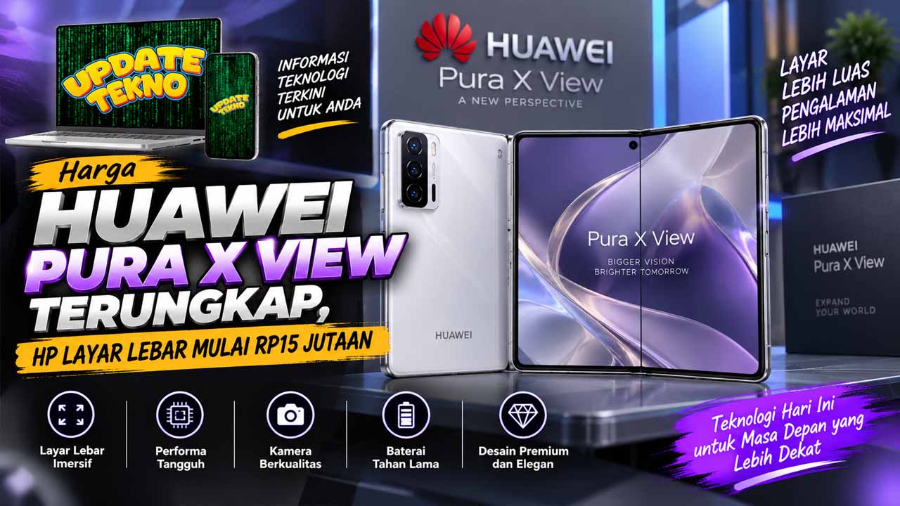 Harga Huawei Pura X View Terungkap, HP Layar Lebar Mulai Rp15 Jutaan
