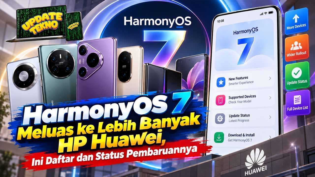 HarmonyOS 7 Meluas ke Lebih Banyak HP Huawei, Ini Daftar dan Status Pembaruannya