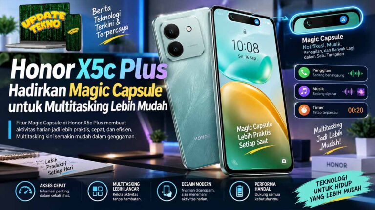 Honor X5c Plus Hadirkan Magic Capsule untuk Multitasking Lebih Mudah