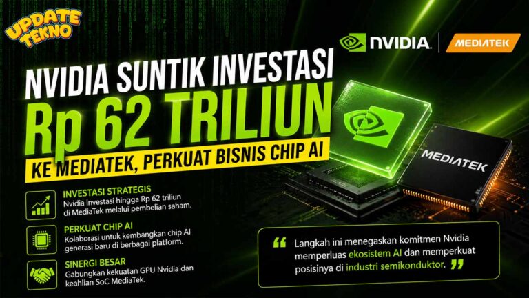Nvidia Investasi Rp62 Triliun ke MediaTek, Perkuat Ekosistem Chip AI