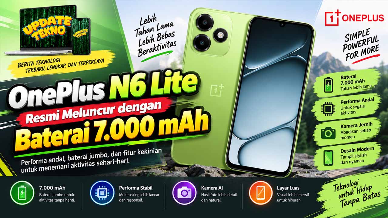 OnePlus N6 Lite Resmi Meluncur dengan Baterai 7.000 mAh