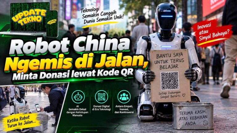 Robot China Ngemis di Jalan, Minta Donasi lewat Kode QR