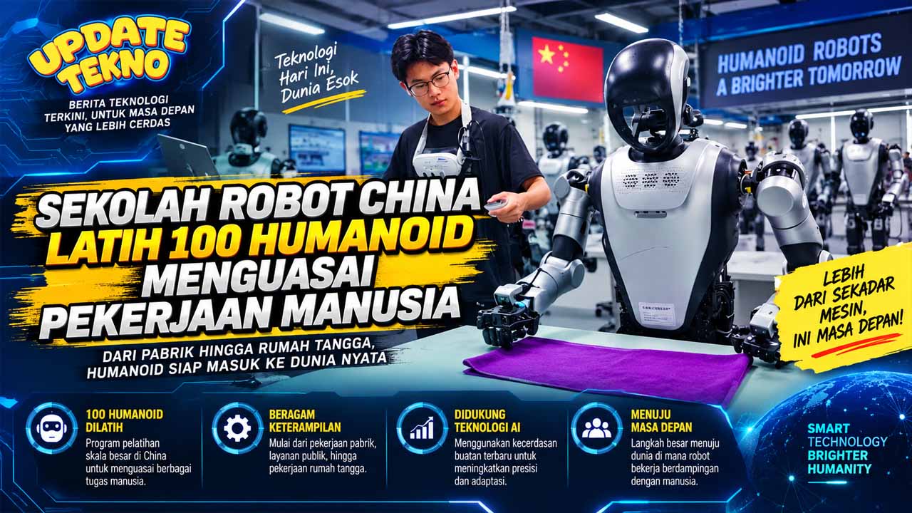 Sekolah Robot China Latih 100 Humanoid Menguasai Pekerjaan Manusia