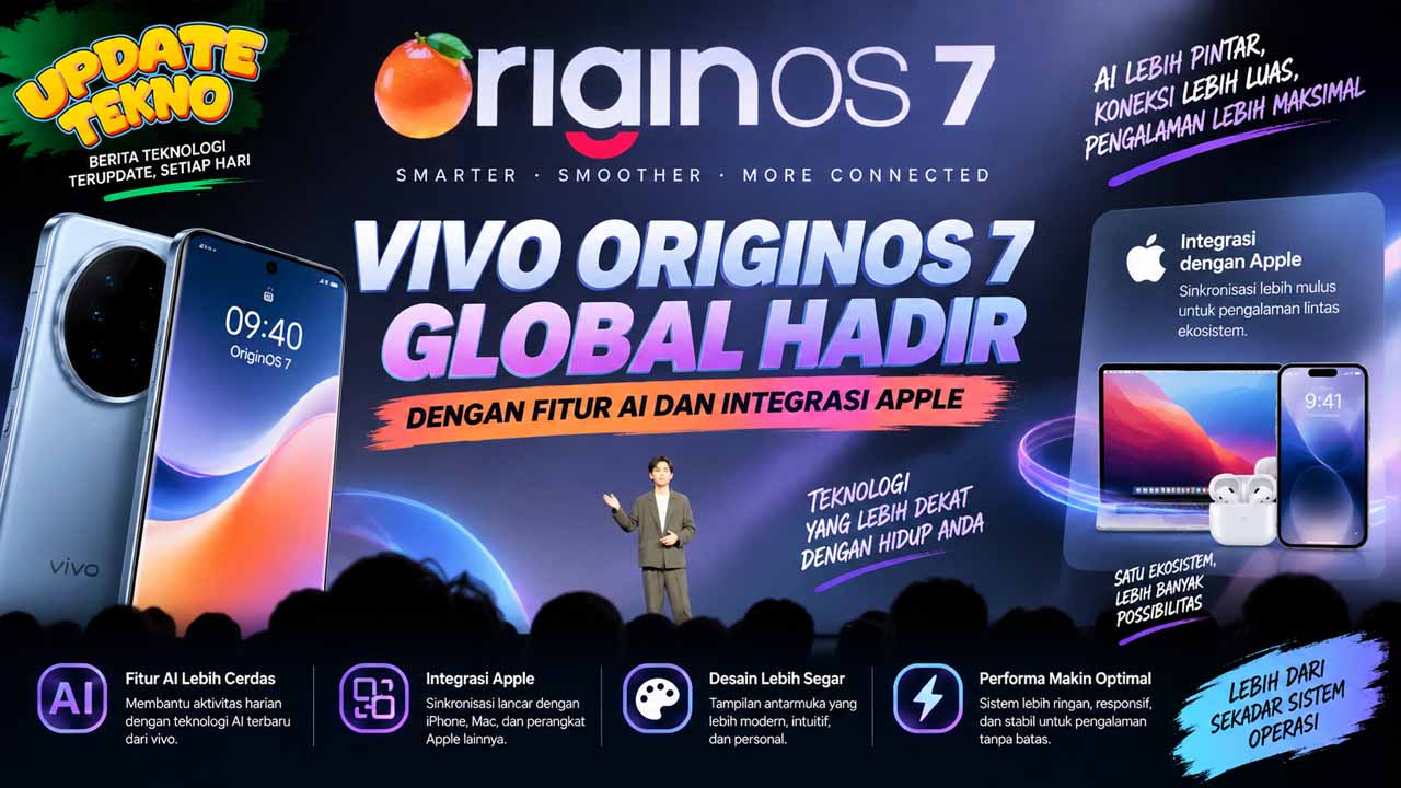 Vivo OriginOS 7 Global Hadir dengan Fitur AI dan Integrasi Apple