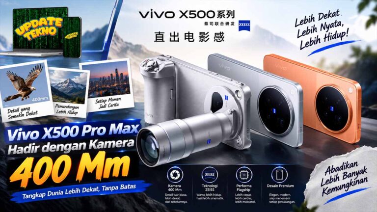 Vivo X500 Pro Max Hadir dengan Kamera 400 Mm