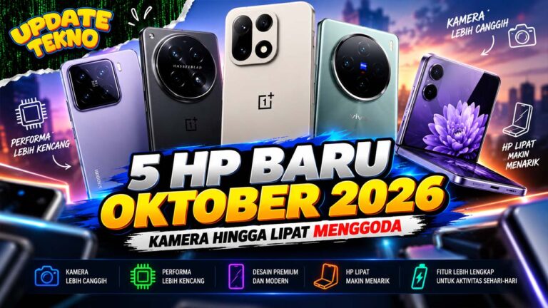 5 HP Baru Oktober 2026, Kamera hingga Lipat Menggoda