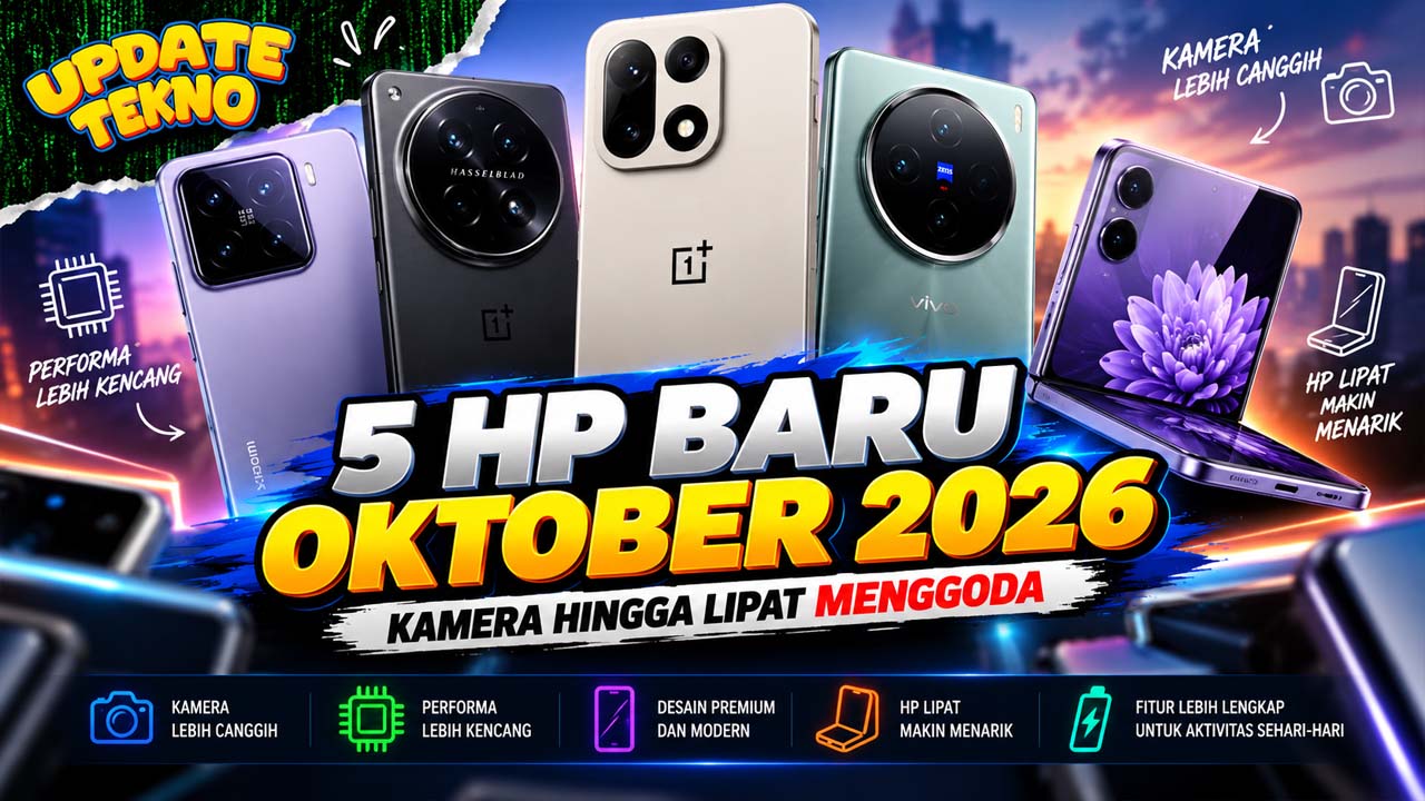 5 HP Baru Oktober 2026, Kamera hingga Lipat Menggoda