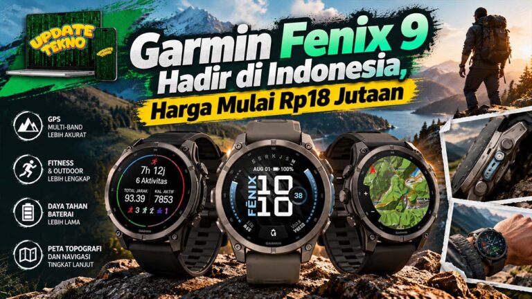 Garmin Fenix 9 Hadir di Indonesia, Harga Mulai Rp18 Jutaan