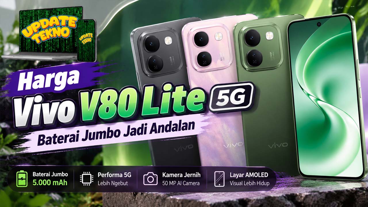 Harga Vivo V80 Lite 5G, Baterai Jumbo Jadi Andalan