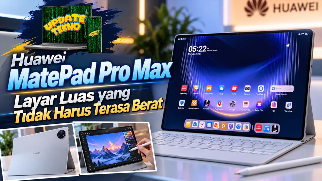 Huawei MatePad Pro Max, Layar Luas yang Tidak Harus Terasa Berat