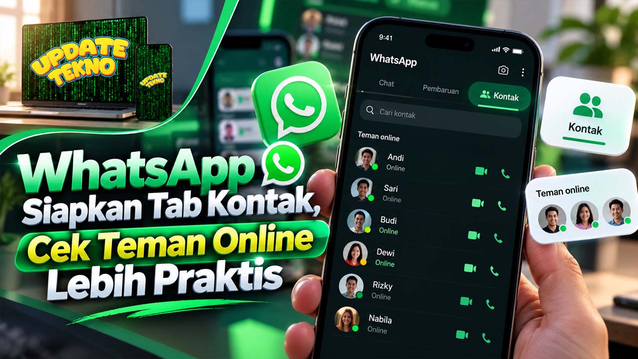 WhatsApp Siapkan Tab Kontak, Cek Teman Online Lebih Praktis