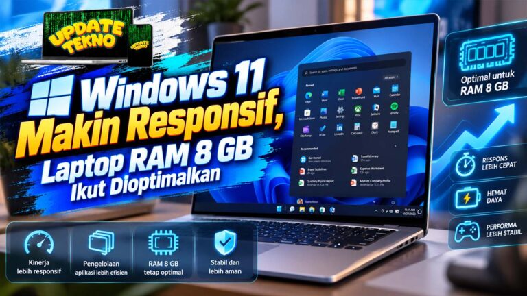 Windows 11 Makin Responsif, Laptop RAM 8 GB Ikut Dioptimalkan